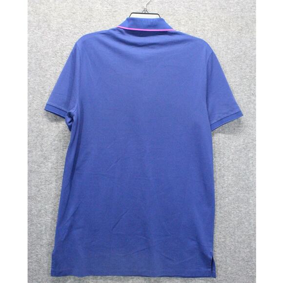 Ralph Lauren Polo Golf Polo Medium Navy Blue Neon Greeb Big Pony Embroidery - Picture 2 of 7